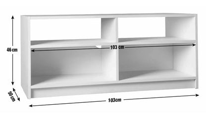 Home Maine TV Unit Black Ash Effect | Modern Living Room TV Stand Cabinet