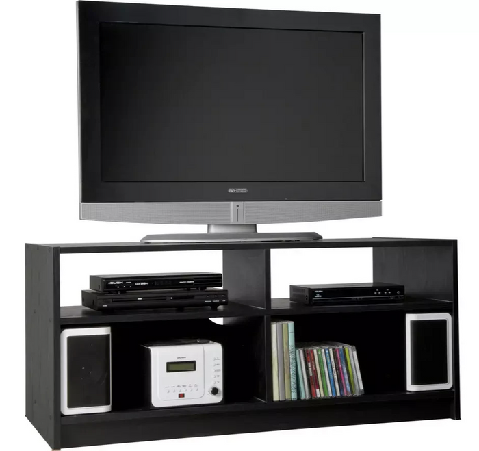 Home Maine TV Unit Black Ash Effect | Modern Living Room TV Stand Cabinet