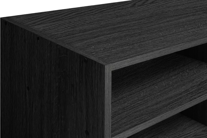 Home Maine TV Unit Black Ash Effect | Modern Living Room TV Stand Cabinet