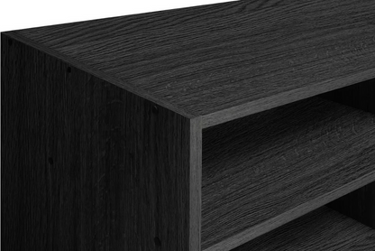 Home Maine TV Unit Black Ash Effect | Modern Living Room TV Stand Cabinet
