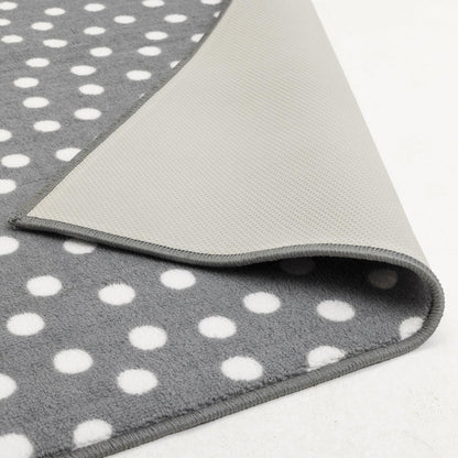 Home Multi Spot Grey & White Cut Pile Rug - 230x160cm