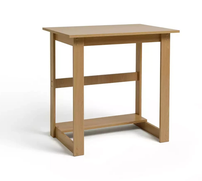 Home Office Desk Beech Effect | Computer Work Study Table Furniture
