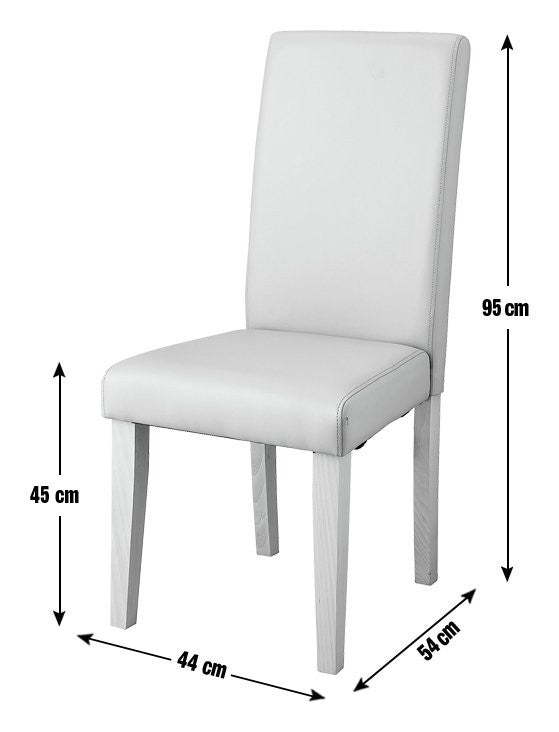 Home Pair of Midback Dining Chairs - Charcoal | Mid-back chairs for dining table