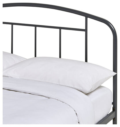 Home Pippa Single Metal Bed Frame - Dark Grey | Durable Sleeping Solution