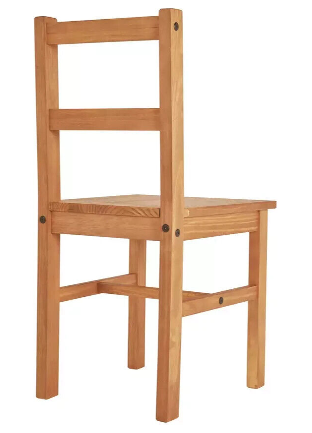 Home Raye Light Wood Dining Table & 4 Light Wood Chairs | Modern Dining Set