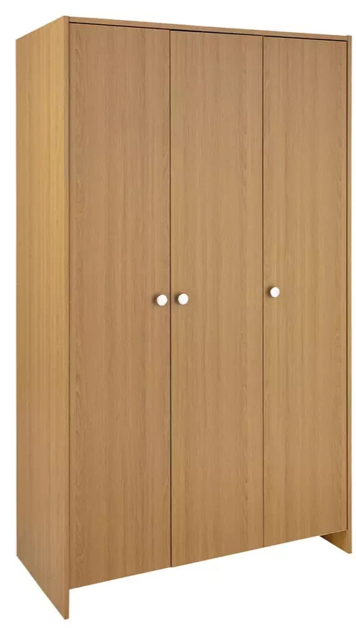 Home Seville 3 Door Wardrobe - Oak Effect | Warm Wood Look