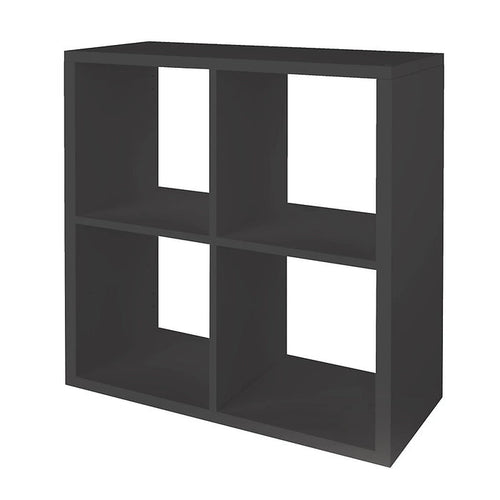 Home Squares 4 Cube Storage Unit Dark Grey | Cube Shelving Storage Furniture