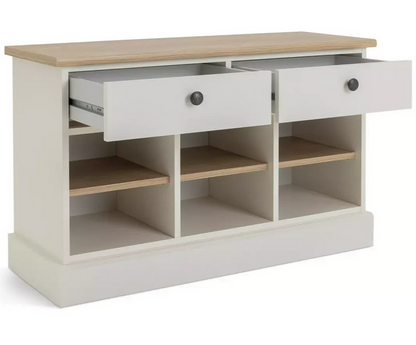 Home Winchester Shoe Storage Bench - Cream (B Grade)