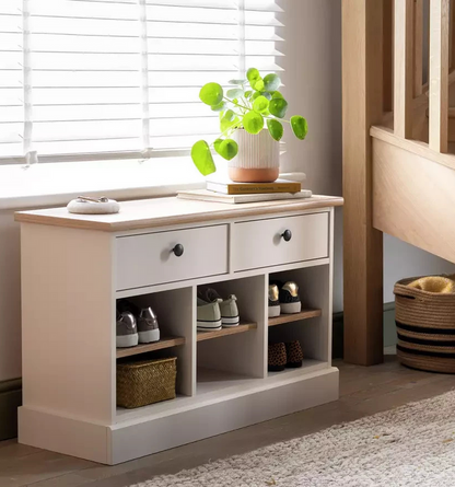 Home Winchester Shoe Storage Bench - Cream (B Grade)