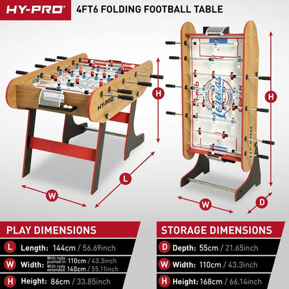 Hy-Pro Retro Folding Football Table