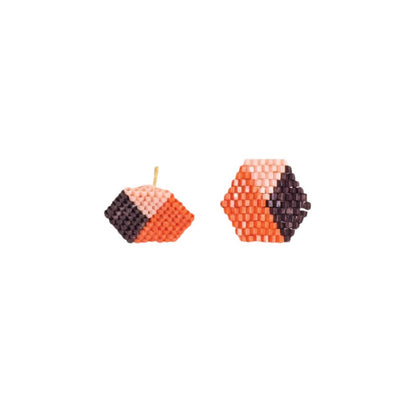 Ink & Alloy Casey Hexagon Post Earrings
