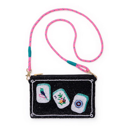 Ink & Alloy Leila Bead Clutch