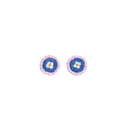 Ink and Alloy Rowan Circles Beaded Post Earrings