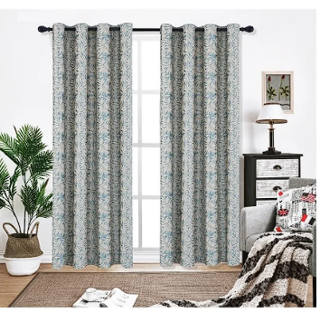 JACQUARD GROMMET CURTAIN (54"X90")