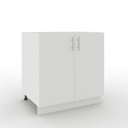 JD Greta Adjustable Legs Kitchen Sink Unit 800mm - White Matt A-