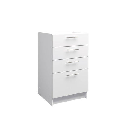 JD Greta Fixed Height Kitchen Drawer Unit 500mm - White Matt A-