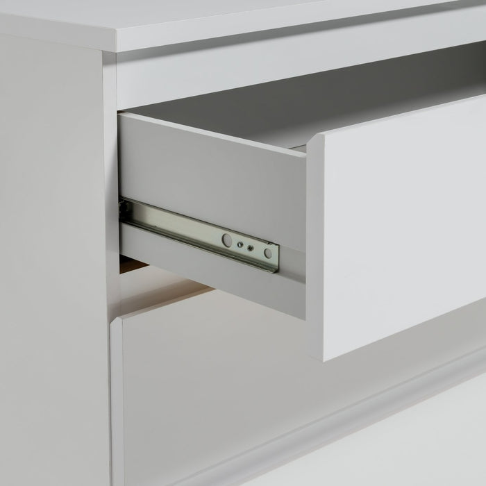 Jenson 3 Drawer Chest - Matte White | Bedroom storage unit white