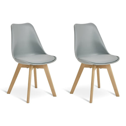 Jerry Pair of Dining Chair - Grey | Modern Mealtime Seating
