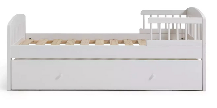 Jesse Toddler Bed With Drawer - White | Children's Bedroom Furniture