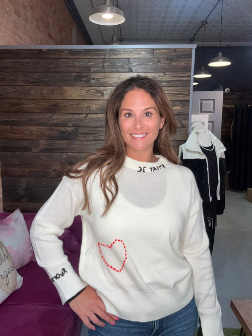 J'TAIME CREW SWEATER