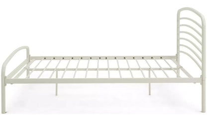Jubilee Double Metal Bed Frame - Off White | Cream Metal Bed Frame Classic Style