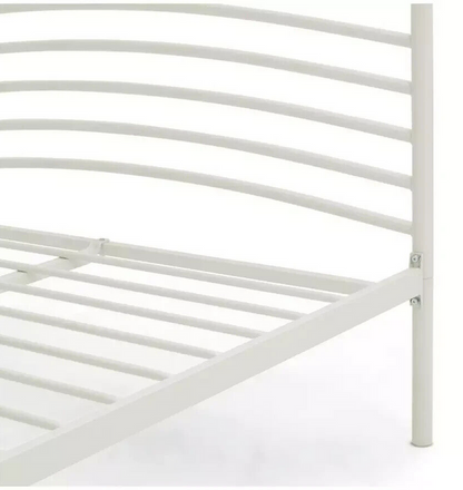 Jubilee Double Metal Bed Frame - Off White | Cream Metal Bed Frame Classic Style