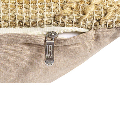 Jute Throw Pillow Cover