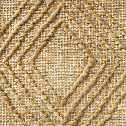Jute Throw Pillow Cover