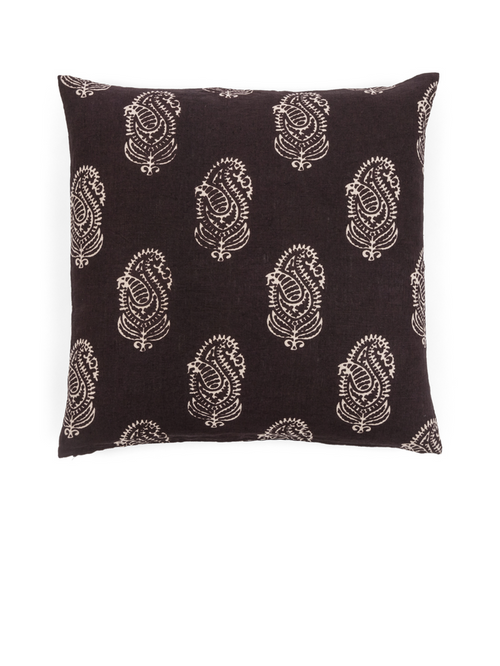 Kashmir Charcoal Decorative Pillow