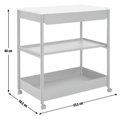 Kaylo Metal Kitchen Trolley - Black