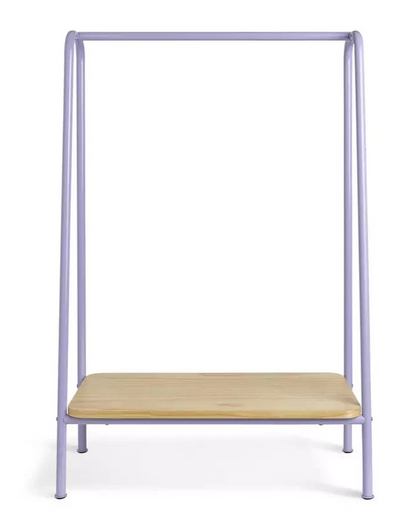 Kids Monty Clothes Rail Lilac | Children's Garment Hanging Rail Bedroom Furnitur