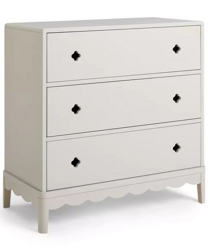 Kids Serena 3 Drawer Chest of Drawers - Ivory (B Grade)