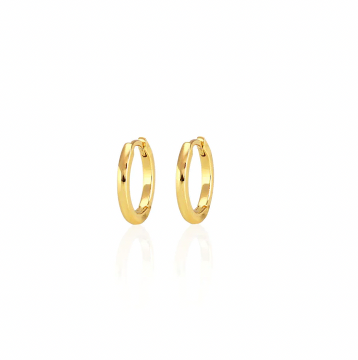 Kris Nations Classic Hinged Huggie Hoop Earrings