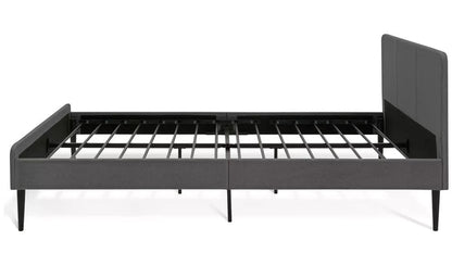 Kristopher Double Fabric Bed Frame Charcoal | Modern Bedroom Furniture Bedstead