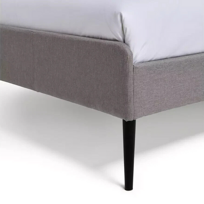 Kristopher Single Fabric Bed Frame - Grey