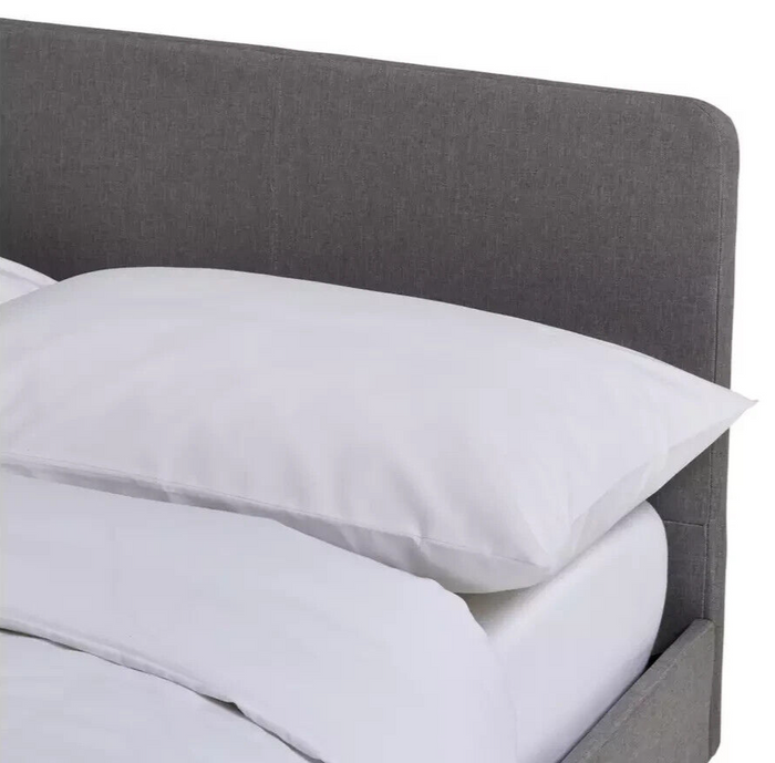 Kristopher Single Fabric Bed Frame - Grey
