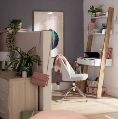 Ladder Office Desk - White ( B Grade )