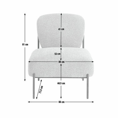 Lark Fabric Accent Chair - Natural | Modern comfort chair