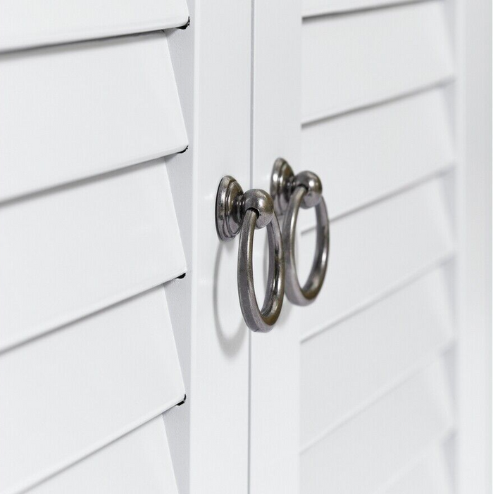 Le Marais 2 Door Double Unit Cabinet - White