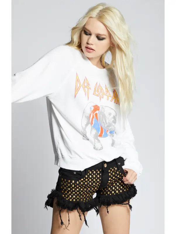 LEPPARD BULLDOG SWEATSHIRT