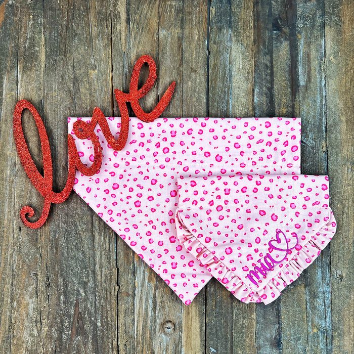 Lovingly Leopard Dog Bandana