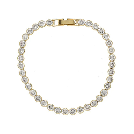 LUXE 18K PLATED TENNIS BRACELET