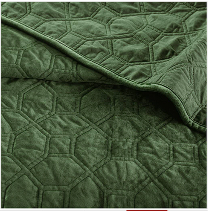 Madison Park 100% Polyester Faux Velvet Reversible Coverlet Set