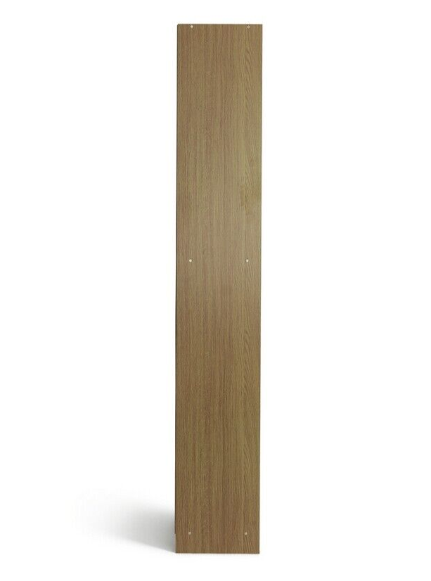 Maine Deep 6 Shelf Bookcase - Shelving Storage Unit Display Cabinet - Oak Effect