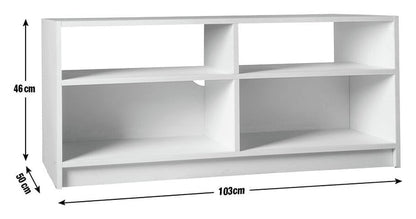 Maine Modular TV Unit - Grey | Grey TV Stand Cabinet Storage Media Unit Modern