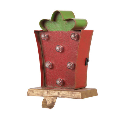 Marquee LED Gift Box Stocking Holder