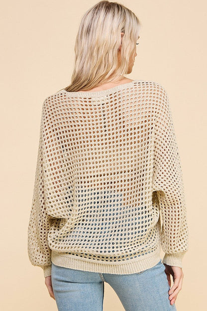 METALLIC SUMMER SWEATER