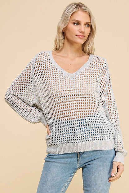 METALLIC SUMMER SWEATER