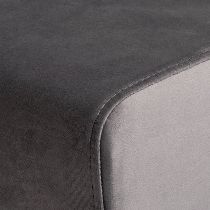 Midback Pair of Velvet Dining Chair - Grey | Soft Upholstered Comfort