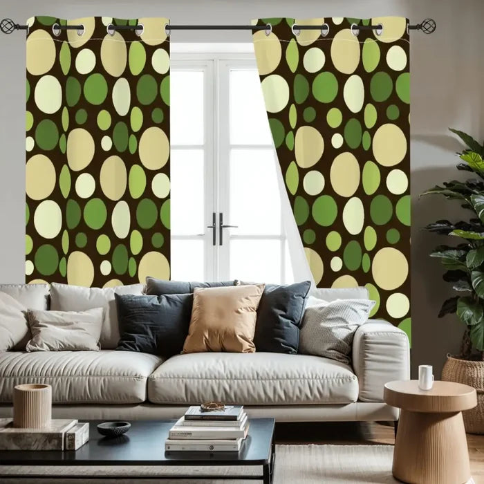 Midcentury Modern Blackout Curtains: 70s Retro Multi Sizes Drapes - retro curtains